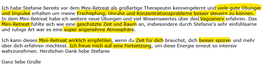 ein herrlich entschleunigtes Wochenende
